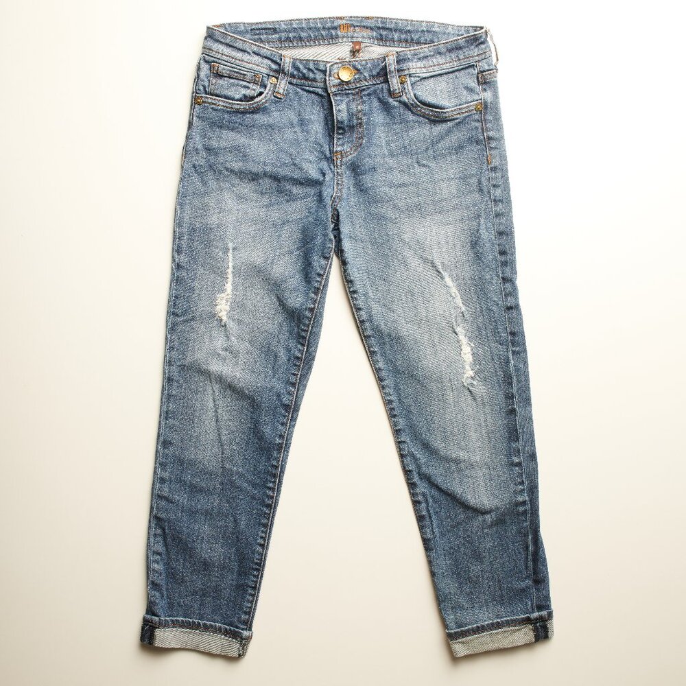 Kut from the Kloth Boyfriend Blue Jeans.   Size 6